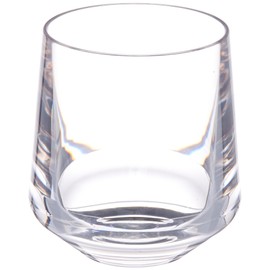Drinique Stemless Unbreakable Tritan Wine Glasses, 12 oz (Set of 4), Clear