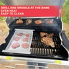 Upgrades Half Griddle for Ninja FlexFlame Grills, Stainless Steel Sizzle