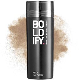 BOLDIFY Hair Fibers (28.5g) Fill In Fine and Thinning Hair for an Instantly Thicker & Fuller Look - Best Value & Superior Formula -14 Shades for Women & Men - Dark Blonde