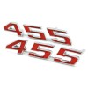BBRP NEW 455 Hood Emblem Set Red & Chrome Trim