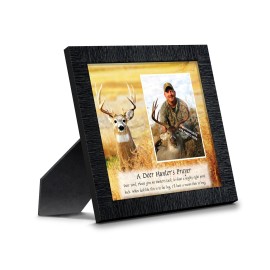 Crossroads Collections A Deer Hunter's Prayer, Framed Hunting Picture, 10X10 9707 - Charcoal w/ Cut Out