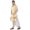 PRAKASAM COTTON Men's Panjakejam (Ready to wear) dhoti towel set