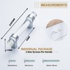 BonKuDoo 5 Pack Glass Drawer Pulls Crystal, Cabinet Handles, Kitchen