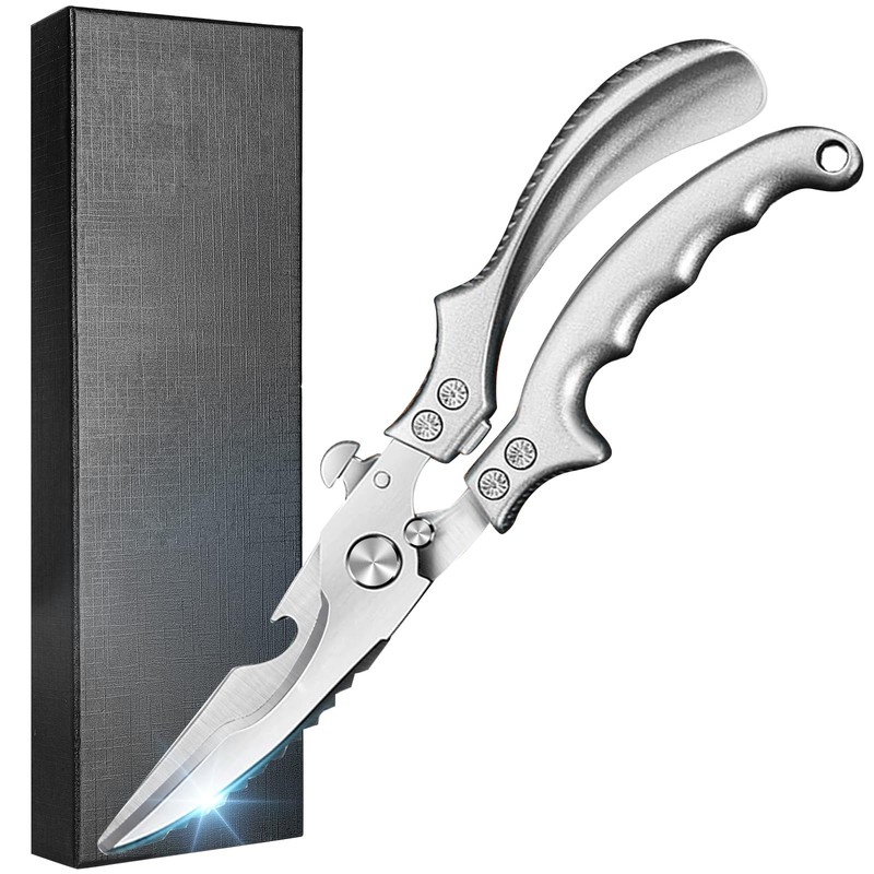 SiXingHardware-Kitchen Pro Shears-Heavy-Duty Stainless Steel Kitchen Scissors For Poultry, Meat,