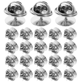 Sewroro 50pcs Butterfly Clutch Tie Tacks Back Replacement Empty Pen Holder with Clutch Back for DIY Craft Jewellery Making