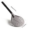 Pizza Turning Peel 7 Inch Round Aluminum Perforated Turner with