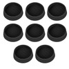 8 Pieces Non-Slip Rubber Furniture Coasters, Round Carpet Protector Cups,