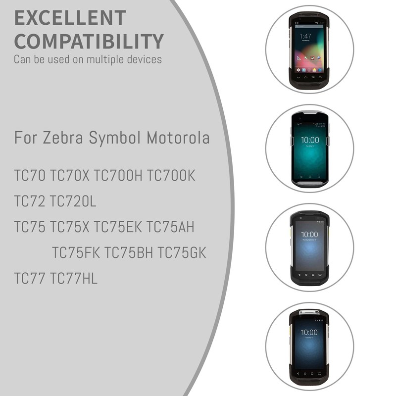 for Zebra Scanner Battery TC77 BT-000318, for Zebra TC77 TC70