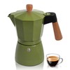 Coffee Maker Stovetop Espresso Maker with Wood Handle 3 Cup