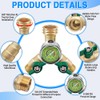 Brass Garden Hose Splitter Full Flow, Hose Splitter 2 Way