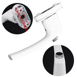 Window Handle Aluminium Lockable, Window Handle, Window Handles, Lockable White Window Handles, Handles with Mounting Screws, Suitable for Doors and Windows