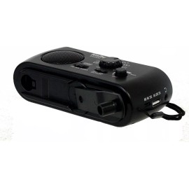 Kaito KA332W Portable Hand Crank Solar AM/FM NOAA Weather Radio Black