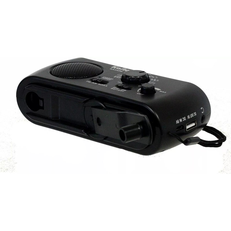 Kaito KA332W Portable Hand Crank Solar AM/FM NOAA Weather Radio