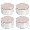 Bonsicoky 4 Pcs Self-Adhesive Furniture Bed Risers, Round Heavy Duty