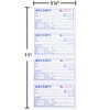 Receipt Book with Carbon Copies, 2-Part carbonless, 100 Sets per