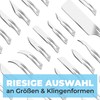 42x Scalpel Blades Big Set 1x Handle Kosmetex 21x Mix