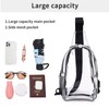 TINYAT Clear Sling Bag for Stadium Approved Transparent Bag Crossbody