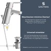 SANTRAS® Eccentric Drain Fitting Premium for Washbasin with Protection Against