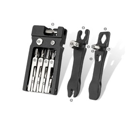20 in 1 Bicycle Tool Set - Steel & Aluminum Compact Multitool with Chain Riveter