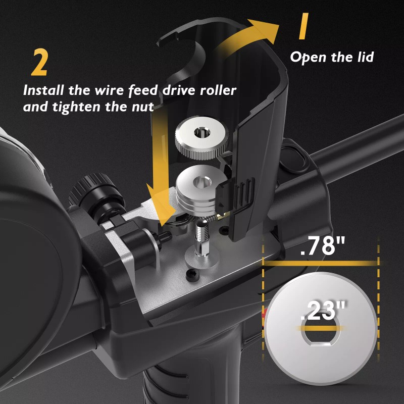 TOOLIOM Spool Gun 150A for TL-250M Aluminum MIG Welder