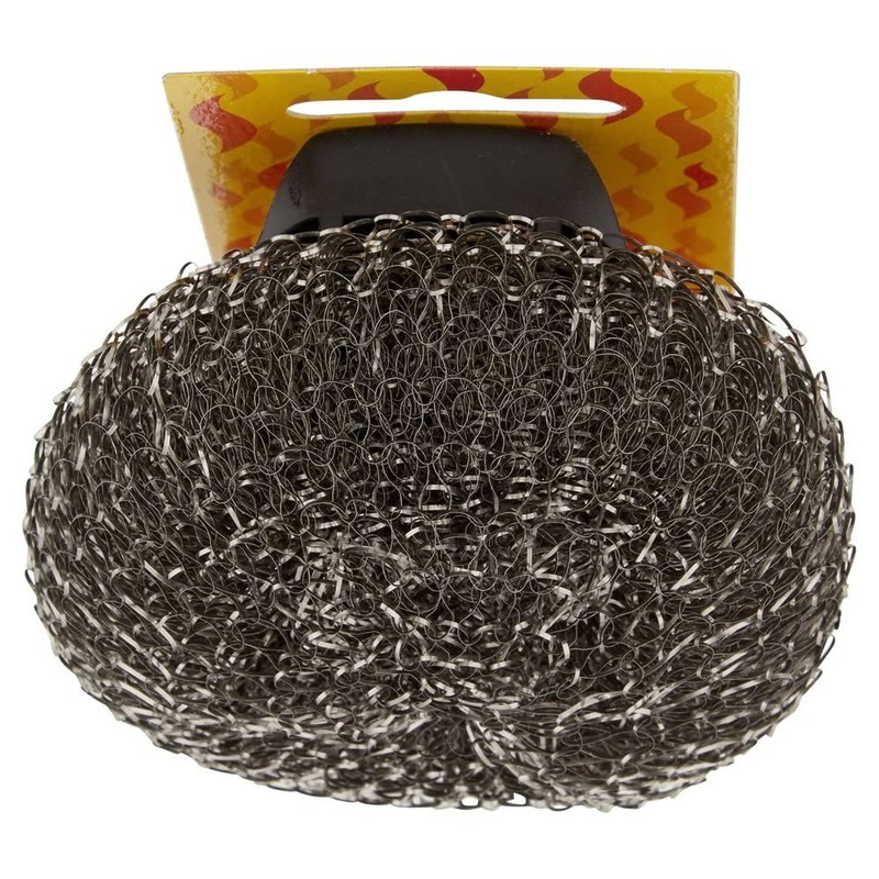Dishmatic Scrubbee Solid Steel Handle with Stainless Steel Scourer Head
