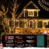 Meonum Chasing Christmas Lights, 8 Function Controller 280 Clear Mini