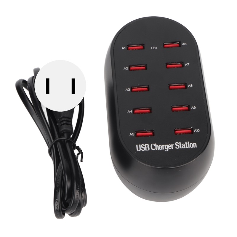 USB Charging Station 10 Port Small Desktop USB Fast Charging