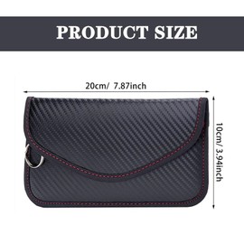 SSKHE Faraday Bag for Key Fob, 2 PCS Faraday Pouch for Car Keys Car Key Signal Blocker Pouch RFID Key Pouch Blocks RFID,WiFi,GSM,LTE,NFC,RF