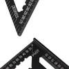 12 Inch Rafter Square Aluminum Alloy Metric Triangle Ruler Double