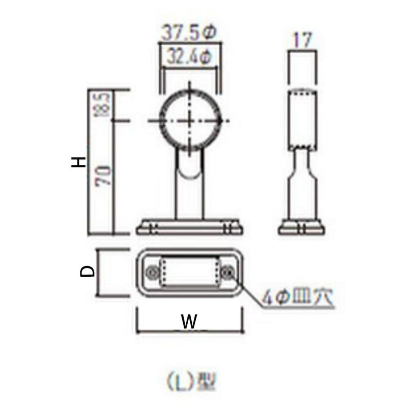 Shinyei Home Create Indoor Circulation Hanger Pipe Rotating Bracket Through