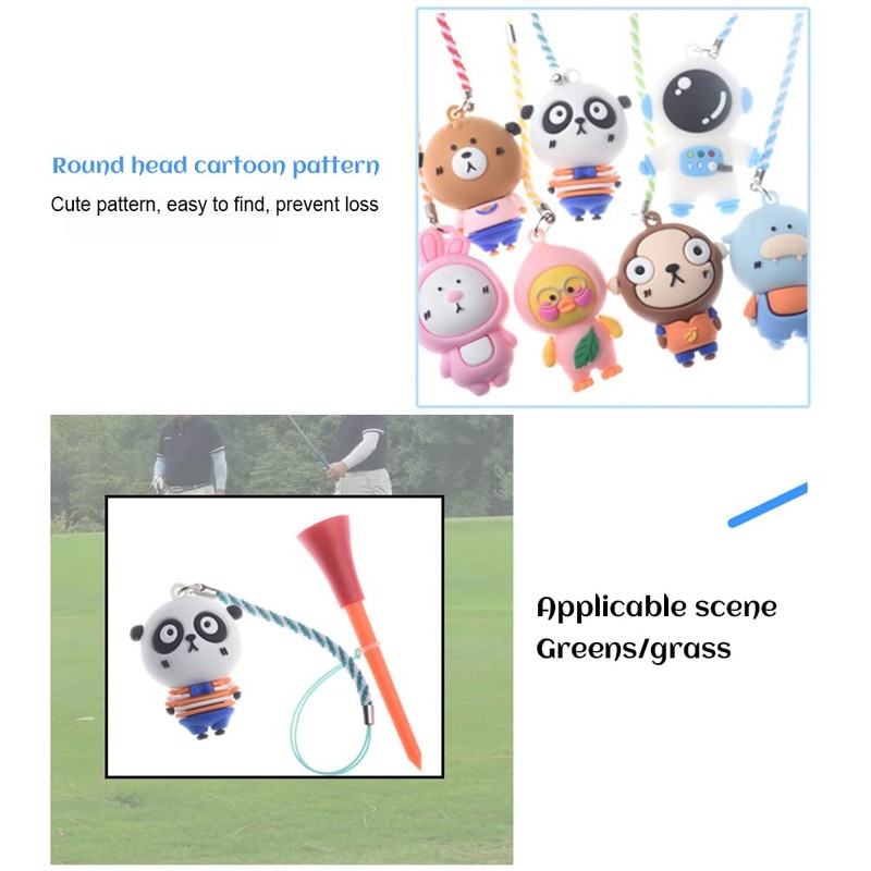 UPALDHOU 6 Pieces Golf Tees, Golf Tee Hangers, Golf Tee