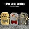 Mecha Metal Rocker Lighter, Retro Transparent Oil Tank Metal Rocker