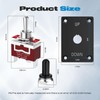 Momentary Toggle Switch, Malictele SPDT 3Pin (ON)-Off-(ON) Waterproof Toggle Switch