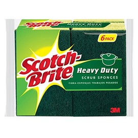 Scotch-Brite Heavy Duty Scrub Sponge, 6-Sponges