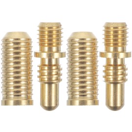 Warmhm 2 Sets Billiard Cue Screws Pool Cue Joint Screws Hardware Pool Cue Extension Rod Joint Screws Heavy Duty Billiard Cue Connecting Copper Screws