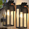 OYKYOHEI 2 Pack Large Porch Lights with GFCI Outlet, Dusk