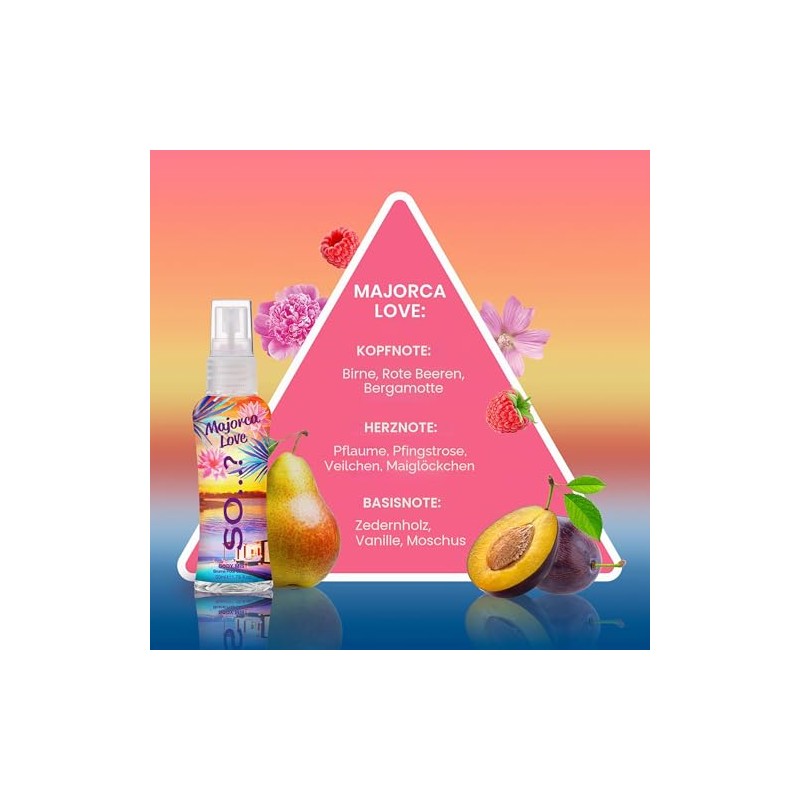 Summer Escapes Geschenkset 4 x 50 ml BodyMist, Reisegröße
