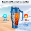 HandFan 40 oz Tumbler with Handle and Strap | Leakproof