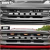 Front Mesh Grille Inserts & Amber Light Compatible with 2021-2024