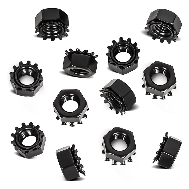 1/4"-20 Keps Lock Nut, 304 Stainless Steel 18-8, K-Lock Keps