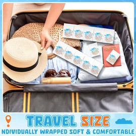 Therwen 100 Pack Pocket Tissues Travel Packs Bulk 1000 Sheet Mini Tissues Bulk 3 Ply Small Travel Size Paper Individual Pocket Size (Journey Theme)