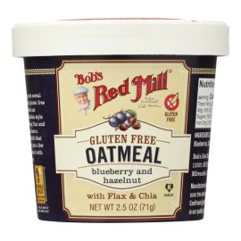 UD_Bob's Red Mill-Gluten-Free Instant Oatmeal Cup Blueberry & Hazelnut 2.5 oz Case of 12-Delicious Breakfast Cereal