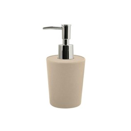 Spirella Takeo Soap Dispenser with Stainless Steel Pump Liquid Soap Dispenser Bamboo 200 ml Long-Lasting Environmentally Friendly and Robust Beige
