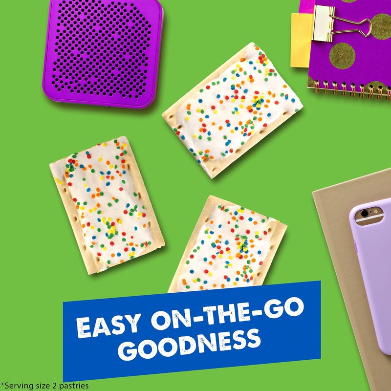 Pop-Tarts Breakfast Toaster Pastries, Frosted Confetti Cupcake (96 Count)