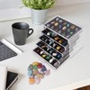 Dmnnlp Display Case for Small Rock, 5 Drawers 90 Grids(3x3.5cm),