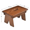 Amish Handcrafted Solid Wood Step Stool Bench Footstool A Step