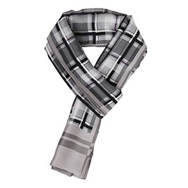 WANYING men's silk scarf faux silk spring autumn double-sided men's scarf casual business -