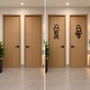 Funny Restroom Door Sign for Bathroom – 2D Acrylic Decorative