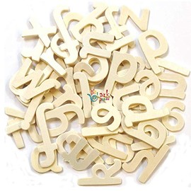 Plain Wooden(Lower case) Letters -60 Approx by arkCRAFT