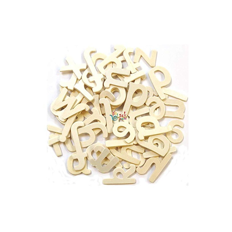 Plain Wooden(Lower case) Letters -60 Approx by arkCRAFT